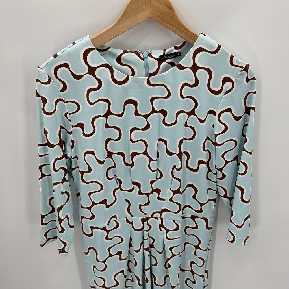 J. McLaughlin Catalina Cloth Mia 3/4 Sleeve Dress // M - Picture 3 of 13
